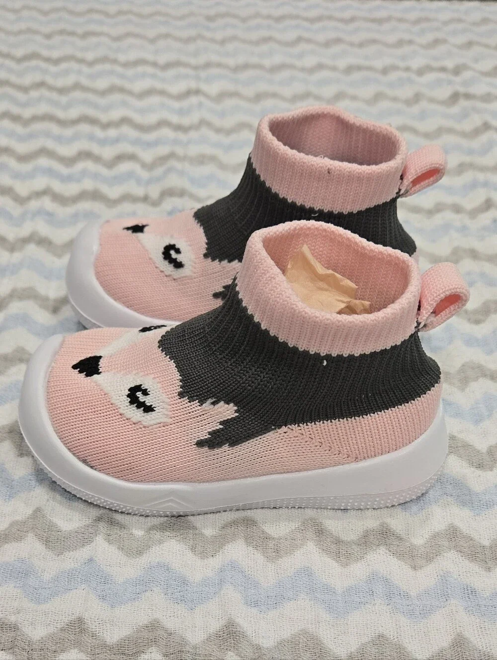 Baby Fox Knit Sock Sneakers - 6